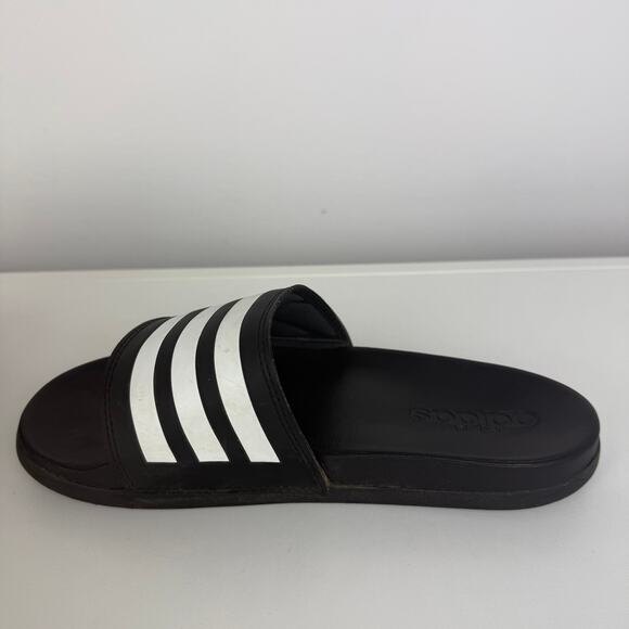 Adidas Unisex Adilette Comfort Casual Core Black/White Slide Sandals US 5M 7W - Picture 4 of 9